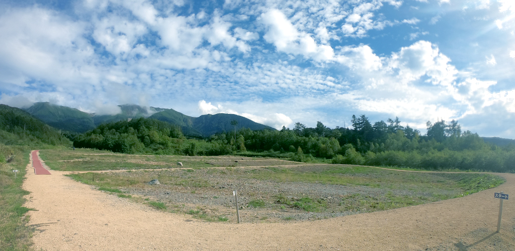 濁河温泉クロスカントリーの赤土周回コースと起伏