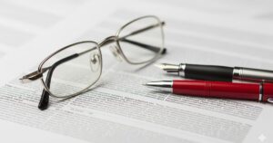 論文の上に置かれた眼鏡とペン——メタ回帰で“効く練習”を検証した記事のアイキャッチ