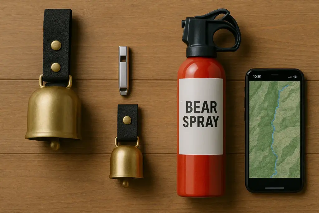 クマ対策グッズのイメージ図（ChatGPTで生成）