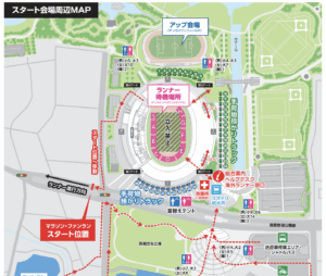 2025新潟シティマラソンスタート会場MAP