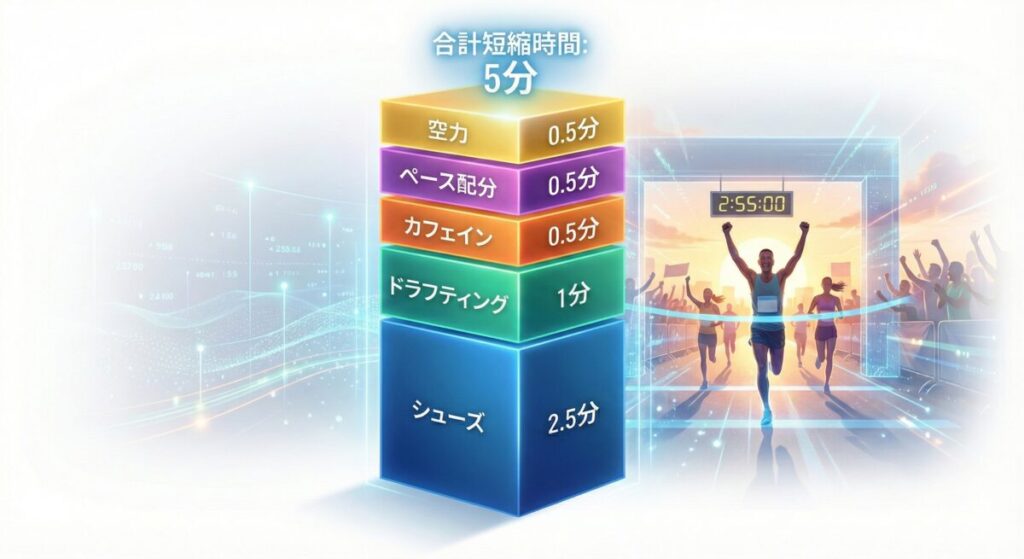 1%の積み重ねが大きな差になることを視覚化