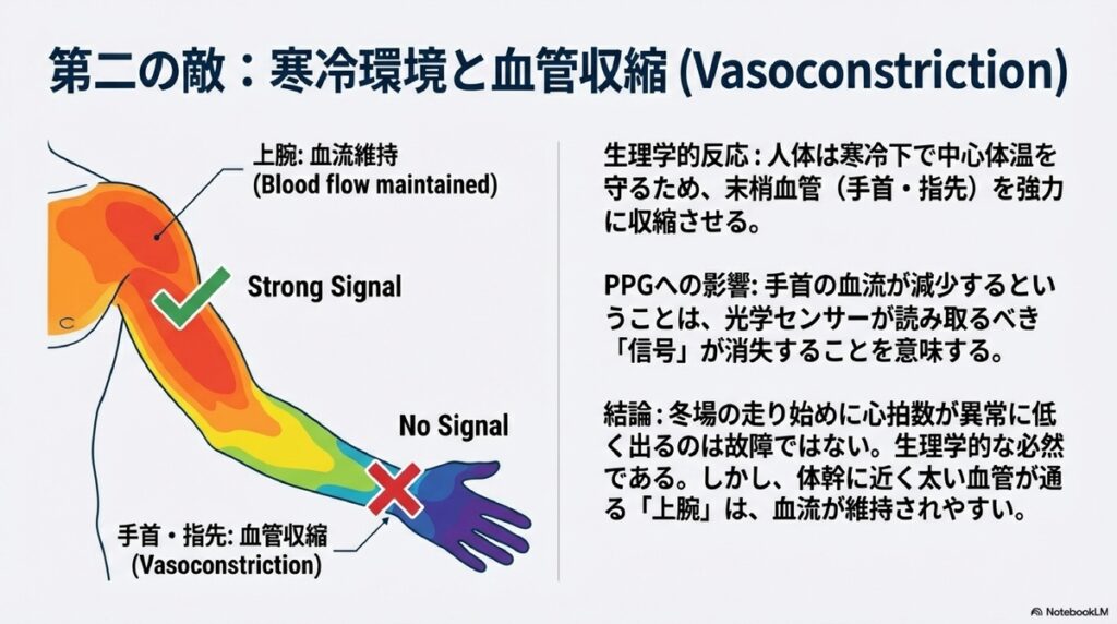 寒冷環境と血管収縮