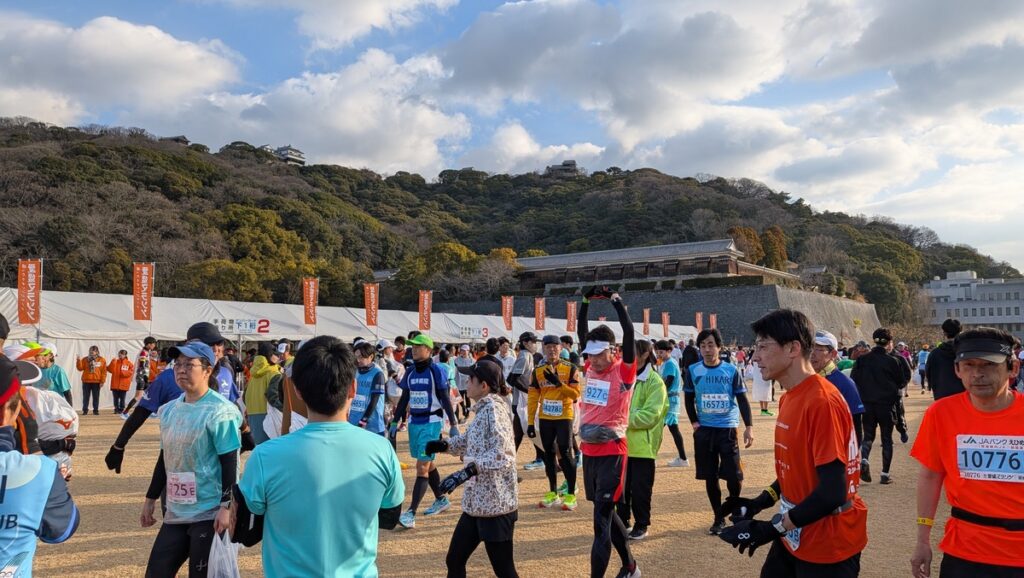 愛媛マラソン荷物預け