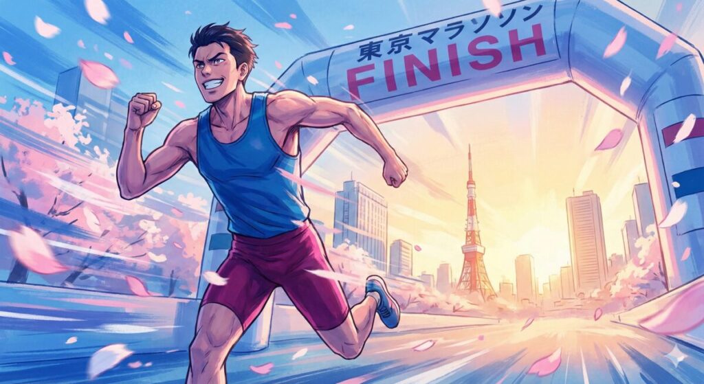 東京マラソンゴールイメージ