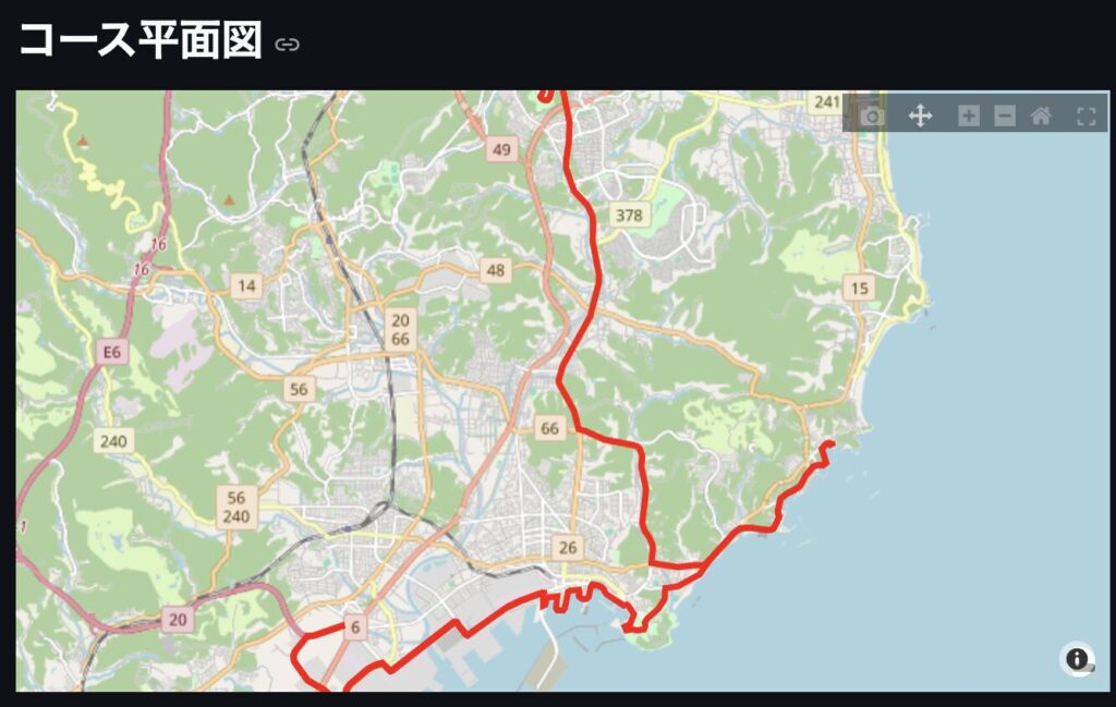マラソン攻略シミュレーターコース平面図