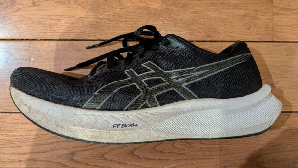 1300km走行後のエボライドスピード3ミッドソールの状態