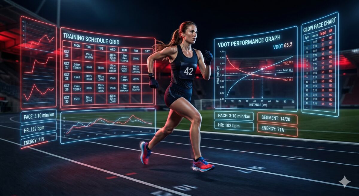 マラソントレーニング・プランナー|練習メニュー作成AIツール 女性ランナーがランニングしている様子