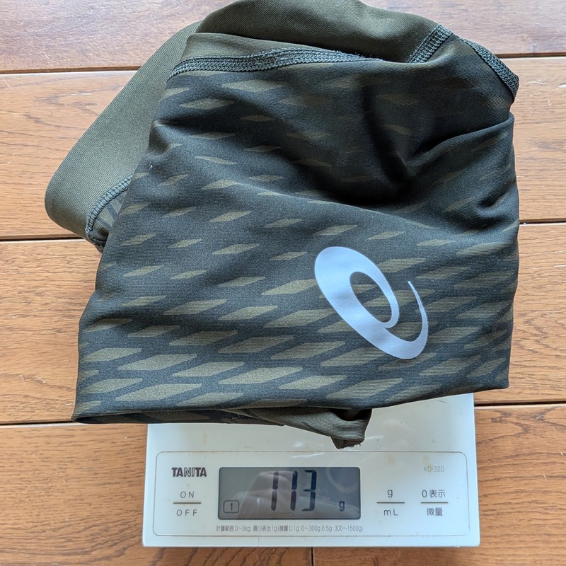 モーションマッスルサポート スピードポケットタイツの重量113g