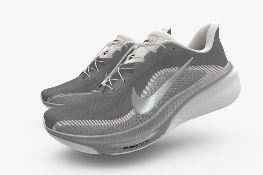 BY YOUのデザイン画面。グレー・シルバー・ホワイトのカスタムカラーを設定