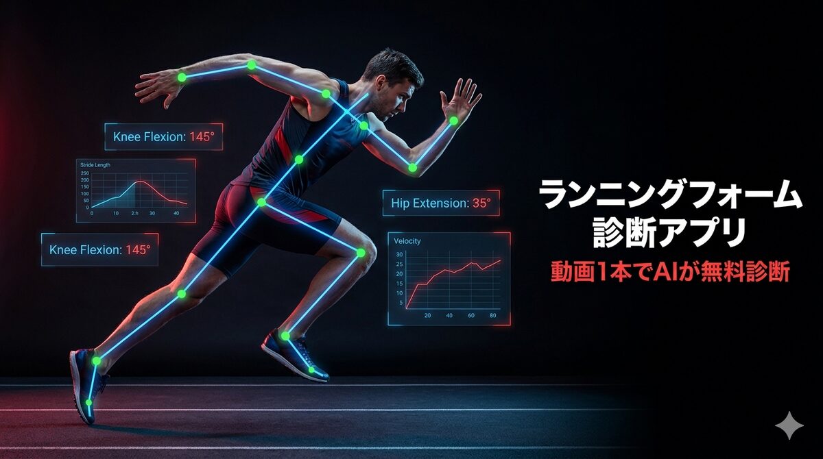 ランニングフォーム診断アプリのアイキャッチ