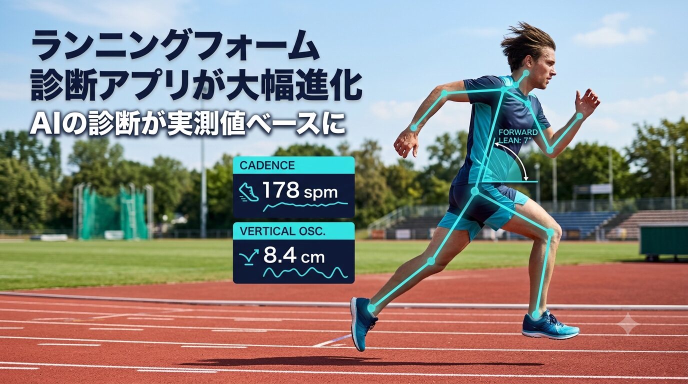 動画からケイデンス・体幹前傾・上下動を自動計測するランニングフォーム診断アプリ