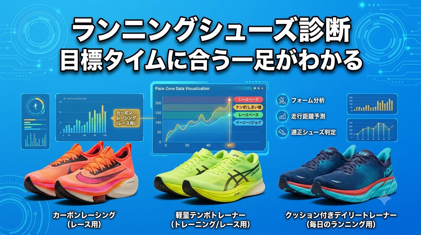ランニングシューズ診断のアイキャッチ